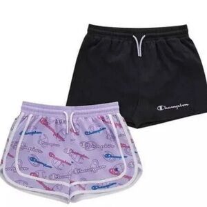 Champion Girl's Adjustable Waist 2-Pack 2.5" Inseam Active Shorts